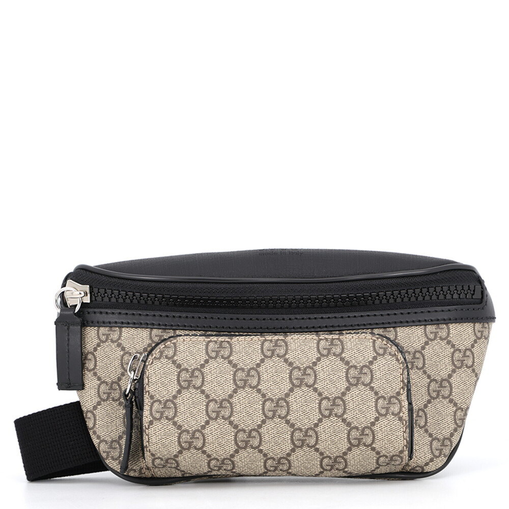 Gucci GG Supreme Body Bag 779877 GUCCI Waist Black Handbag